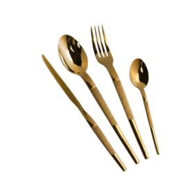 Dessini Stainless Steel Cutlery Set With Luxury Box 2222 Gold 148 Pcs