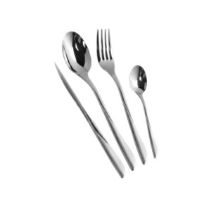 Dessini Stainless Steel Cutlery Set With Luxury Box 10001 Silver 148 Pcs