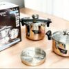 Unique Stainless Steel Pressure Cooker Set 7L and 5L