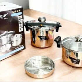 Unique Stainless Steel Pressure Cooker Set 7L and 5L